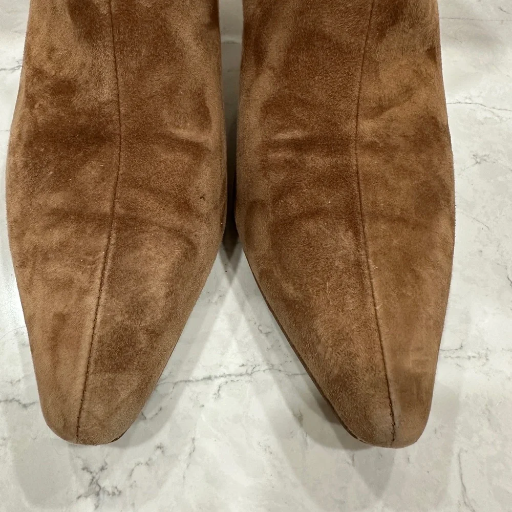 Steve Madden Tan Suede Heeled Boots 8.5 - Picture 3 of 10
